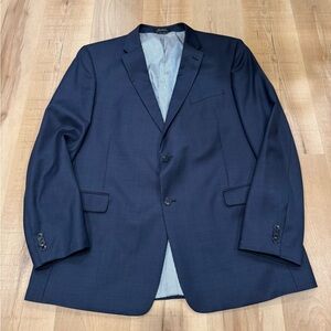 Tommy Hilfiger Men's 100% Worsted Wool Blazer - Navy - 48L